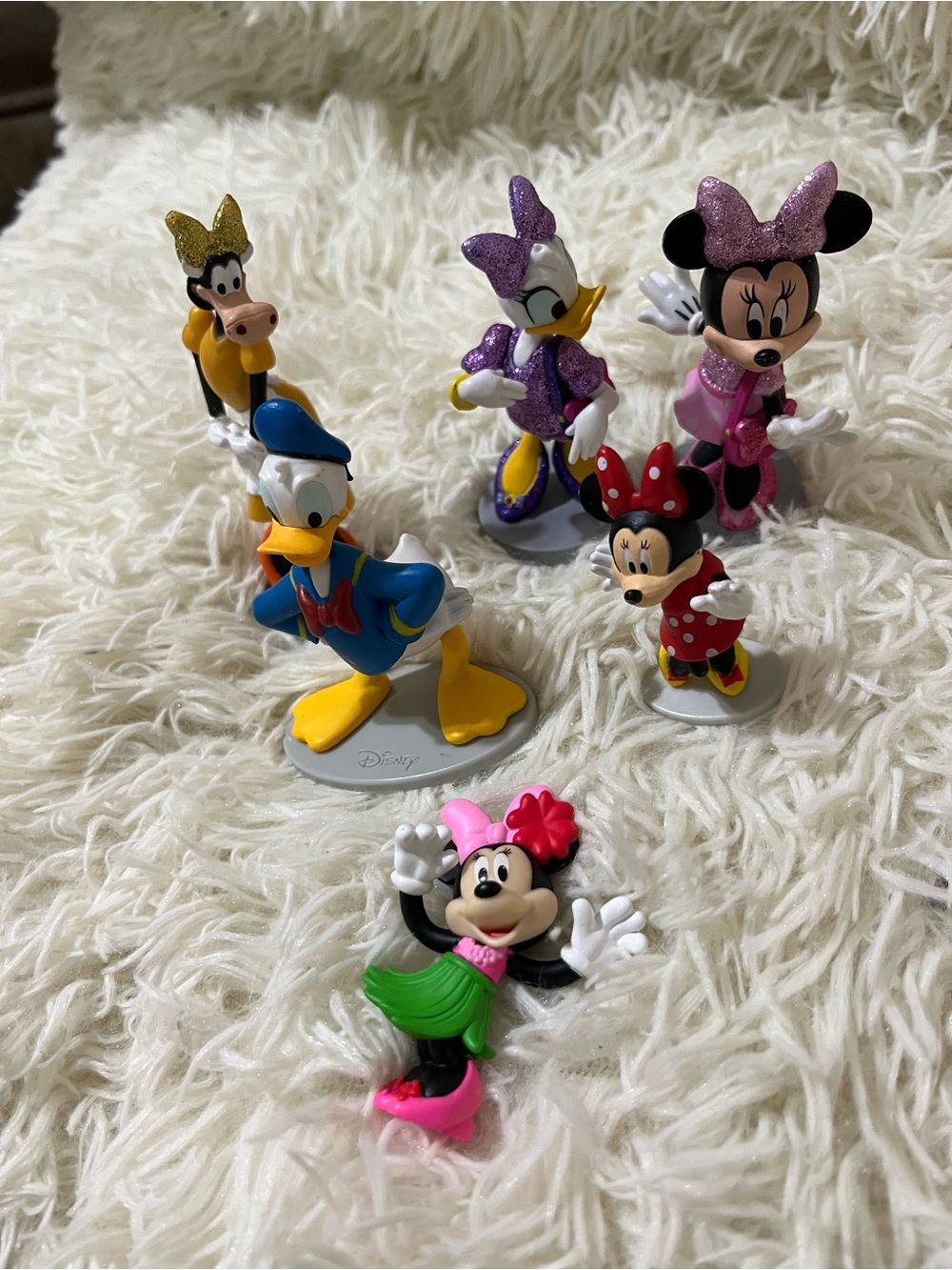 Disney Pink, Purple, Green & Blue Minnie & Friends Figure Set